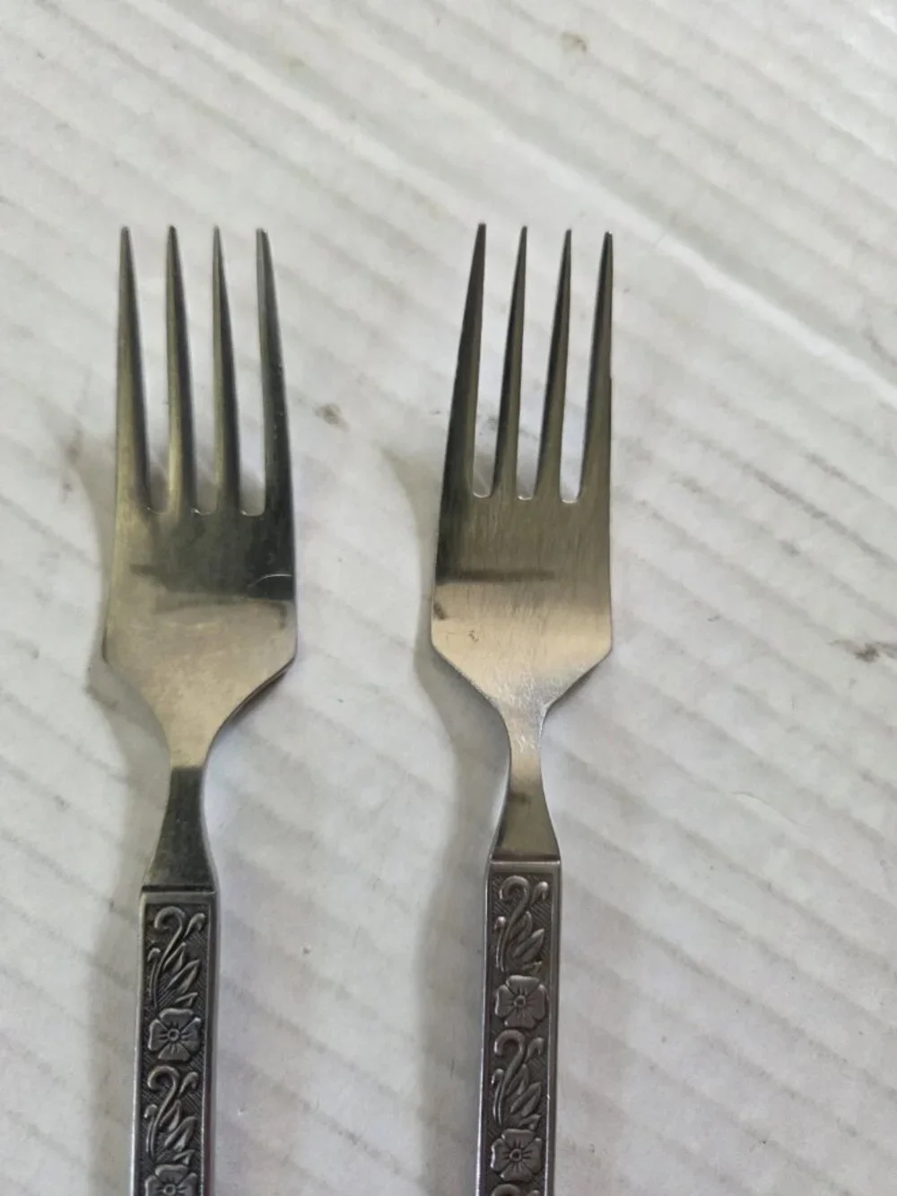 Gold Standard Night Blossom Salad Forks Set of 2 Japan Flowers